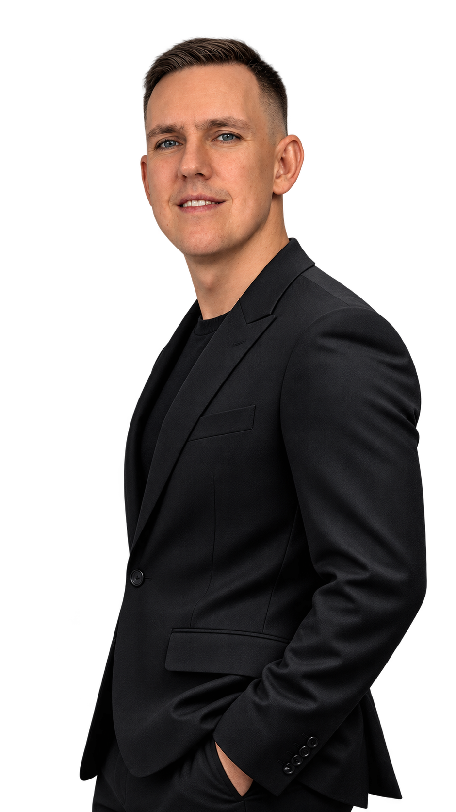 Alexey Posevin in a dark suit